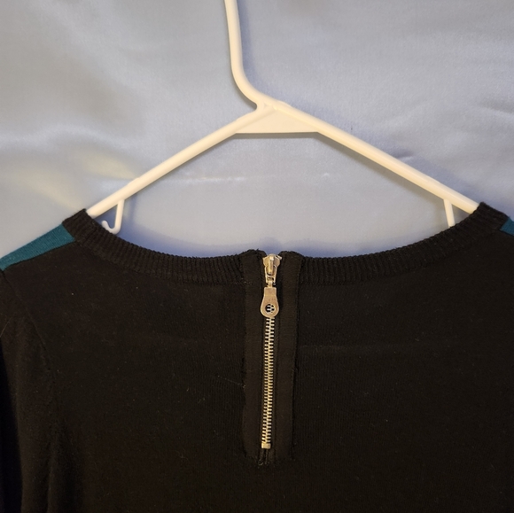 EUC Forever 21 unique geometric pattern/beaded long sweater sz med - Picture 4 of 8